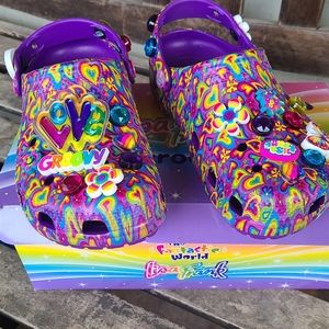 Rare Lisa Frank Crocs size 7